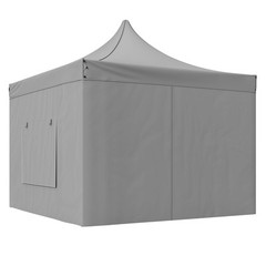 VEVOR Pop Up Canopy Tent Outdoor Gazebo Tent 10x10FT with Sidewalls Dark Gray