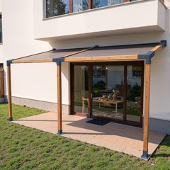 VEVOR 4×4 Inch Pergola Bracket Kit Inner 3.5×3.5 4-Way Slanted Brackets DIY Post