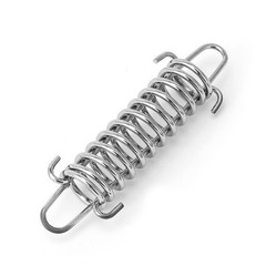 4 Pack Stainless Steel Springs with 8 Carabiners for Awning and Camping Tents
