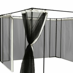 Replacement Mosquito Netting for10&rsquo;x10&prime; Gazebo Black Screen Canopy Mesh Walls