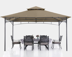 Gazebos for Patios 10X12 – Outdoor Steel Frame Gazebo for Lawn Backyard Garden D