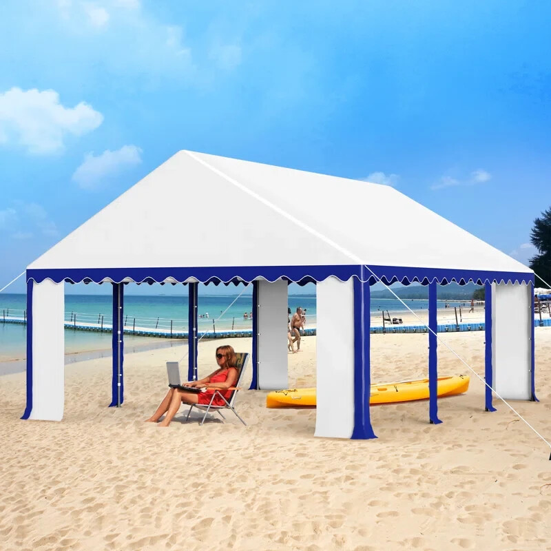 16&rsquo;x20&prime; Outdoor Party Tent Heavy Duty Wedding Event Gazebo Canopy w/8 Removable