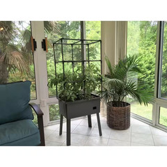 Patio Ideas – 15.75 In. X 23.5 In. X 63 In. Self-Watering Raised Garden Bed with