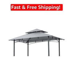 8×5 Ft Durable Replacement Grill Gazebo Top – Water Repellent & UV Protected