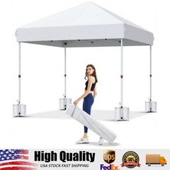 10 x 10 FT Pop Up Canopy, Outdoor Canopy Tent with Carry Bag & 4 SandBags