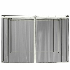 Replacement Mosquito Netting for10&rsquo;x10&prime; Gazebo Black Screen Canopy Mesh Walls