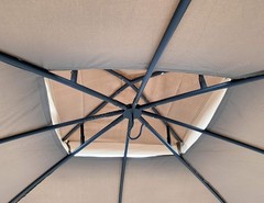 Elegant Tan Replacement Canopy Top for Garden Treasures 10 ft x 10 ft Gazebo