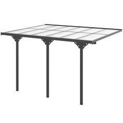 12&prime; x 10&prime; Aluminum Outdoor Pergola Patio Gazebo Awning w/ UV-Fighting Panels