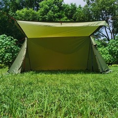 Winter Pyramid Tent with Waterproof Fabric and Aluminum Alloy Frame Lightweight