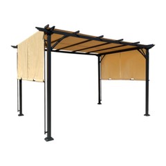 9.5 x 12 Ft Outdoor Retractable Pergola Patio Gazebo Shade Sunshelter Pergola