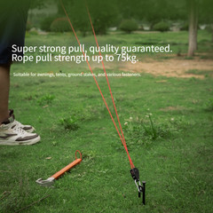 30M Polyester Guyline Rope 4mm Thick with Reflective Threads for Camping
