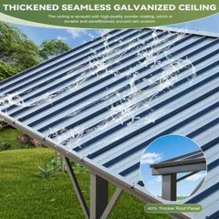10 x 20 ft Outdoor Carport Heavy Duty Gazebo Garage Car Shelter Shade Multi-Use