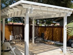 Outdoor Pergola Canopy Square Gazebo 12 ft. x 12 Feet wood Frame Shade