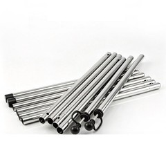 Stainless Steel Tarp Support Poles 226 cm 89 in 6 Section for Tent Canopy Setup