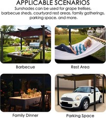 Morgan Outdoor Retractable Pergola with Sun Shade Canopy Patio Aluminum Pergola