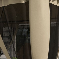 9.6&prime; x 11.6&prime; Outdoor Patio Gazebo Pavilion Canopy Tent w/ 2-Tier Roof Taupe
