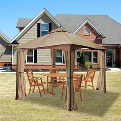 10 FT x 12 FT Gazebo Universal Replacement Privacy Curtain Side Panel Set