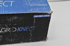 TojaGrid Wood Knect Pergola Side Bracket Black Zinc Coated 2&Prime; x 6&Prime; Posts 8 Pack