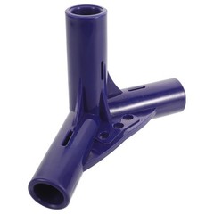 3 Pack Reusable Plastic Camping Tent Pole Connector for Fence Blue Lightweight