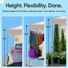 Quictent 10&rsquo;x15&prime; Portable Pop up Canopy Tent, Easy up Commercial Gazebo Canopies