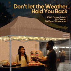 Quictent 10&rsquo;x15&prime; Portable Pop up Canopy Tent, Easy up Commercial Gazebo Canopies