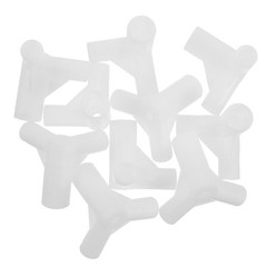 10Pcs Reusable Plastic Bed Canopy Pole Tee Connectors Three Way Joint for Home