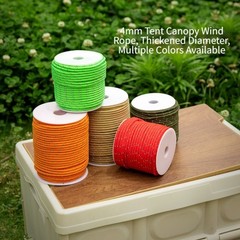 Windproof 30M Tent Guy Rope 4mm Thick Reflective for Tarp Canopy Setup
