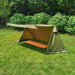 Winter Pyramid Tent with Waterproof Fabric and Aluminum Alloy Frame Lightweight