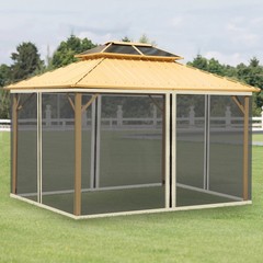10&prime; x 13&prime; Replacement Netting for Patio Gazebo, Cream