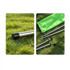 Stainless Steel Tarp Support Poles 226 cm 89 in 6 Section for Tent Canopy Setup