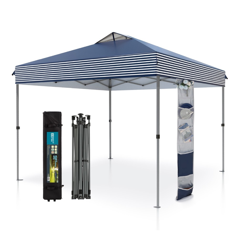 10x10ft Pop-up Canopy Outdoor Awning Gazebo Tent Heavy Duty Sun Shade Portable
