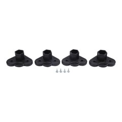 Gazebo Foot Brackets for 21x21mm Tube Plastic Set of 4 Tent Support Accessories