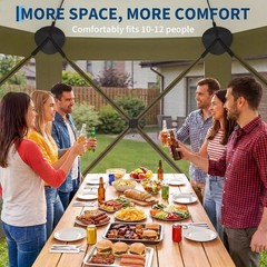 12&rsquo;x12&prime; Pop up Gazebo Screen Tent Screen House Hub Tent Instant Screened Canopy