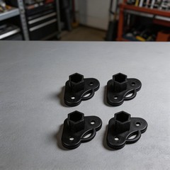 Gazebo Foot Brackets for 21x21mm Tube Plastic Set of 4 Tent Support Accessories