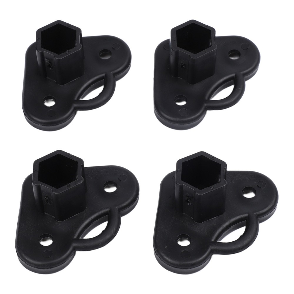 Gazebo Foot Brackets for 21x21mm Tube Plastic Set of 4 Tent Support Accessories