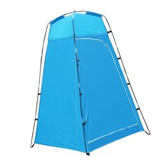 Silver Coated Polyester Shower Tent with Removable PE Floor 130x130x210cm