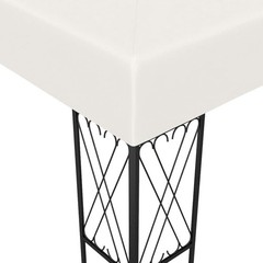 Gazebo Cream Polyester 9.8×13.1 ft Durable Gazebo Rectangular