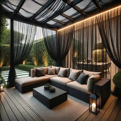 Outdoor Pest Screen Breathable Mesh Fabric Polyester Material Lightweight Design
