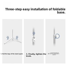 Folding Umbrella Stand Tripod Base Sturdy Iron Construction for Outdoor Use