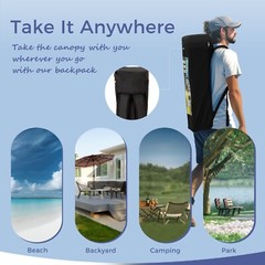 Pop Up Canopy Tent Gazebo Shelter Sun Shade Outdoor Tents for Beach Camping