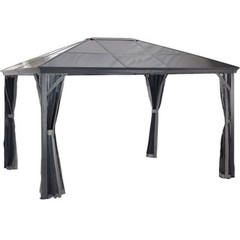 SOJAG Verona Hardtop Gazebo, 10 ft. x 14 ft. Dark Gray