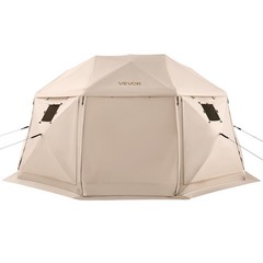 VEVOR 13-Sided Spherical Pop up Gazebo Screen Tent 15 x 15 ft for 12-15 Persons