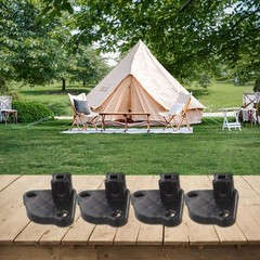 4PCS Gazebo Foot Brackets Plastic Fit 21??21mm Tube For Pop-Up Tent Canopy