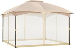 Durable 12&prime; x 16&prime; Mosquito Netting with Double Zippers for Easy Patio Access
