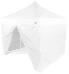 10&prime; x 10&prime; Canopy Tent Events White Wedding Patio Party Gazebo with 4 Side Walls