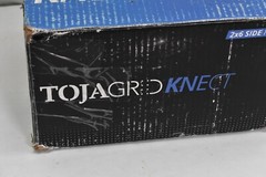 TojaGrid Wood Knect Pergola Side Bracket Black Zinc Coated 2&Prime; x 6&Prime; Posts 8 Pack