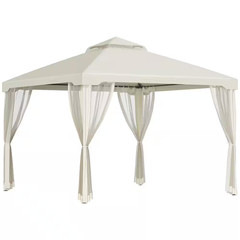 9.6 Ft. X 9.6 Ft. Cream White Patio Gazebo