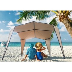 11&prime; X 10&prime; outdoor Beach Tent Canopy Sun Shade for Camping Fishing picnic