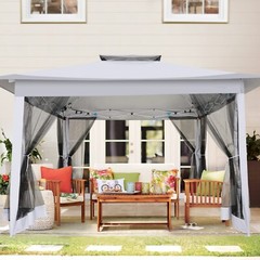 Outdoor Gazebo 10x10ft 12x20ft Heavy Duty Waterproof Garden Canopy Patio Tent