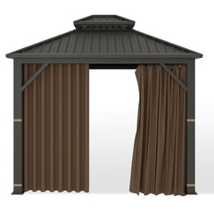 10 FT x 12 FT Gazebo Universal Replacement Privacy Curtain Side Panel Set